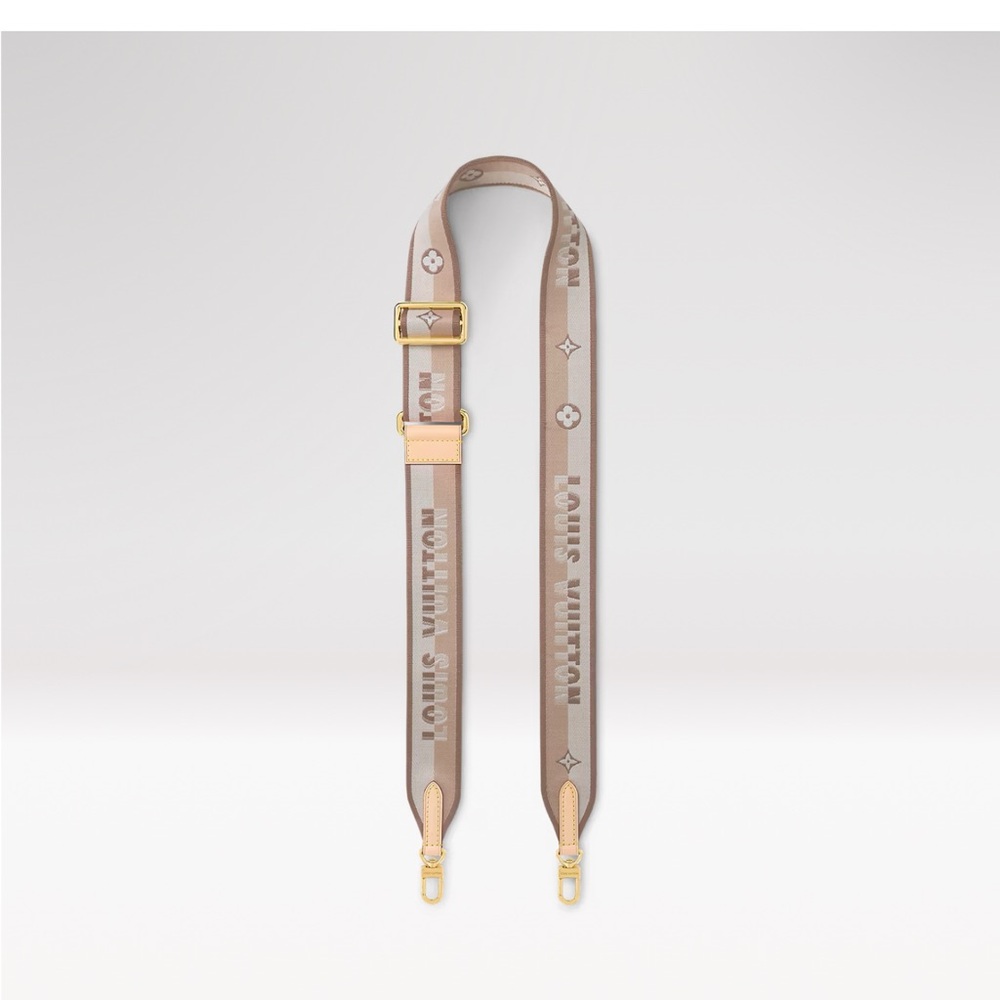 Louis Vuitton Taupe Strap with Gold Accents